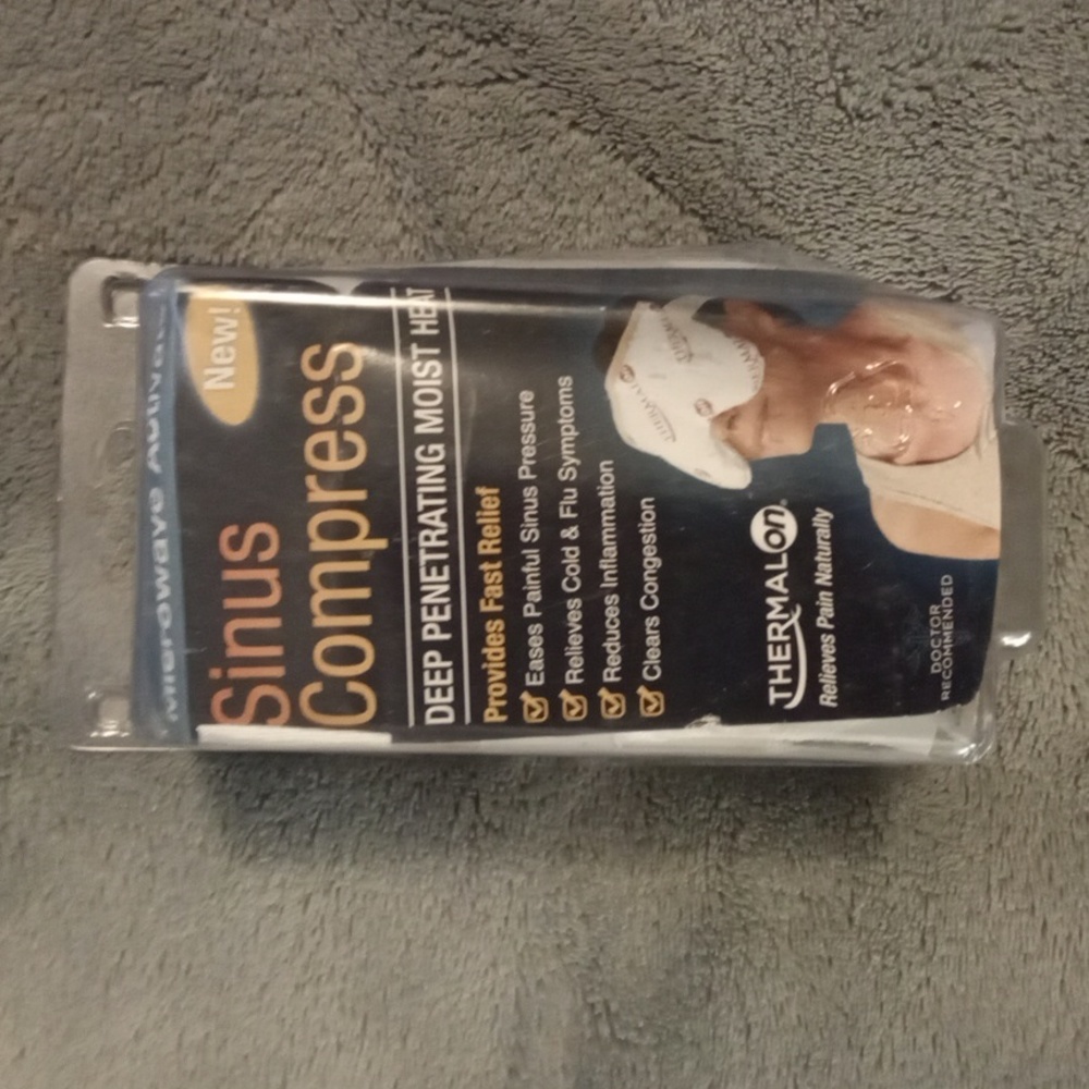 Thermalon Microwave Activated Moist Heat-Cold Sinus Relief Mask